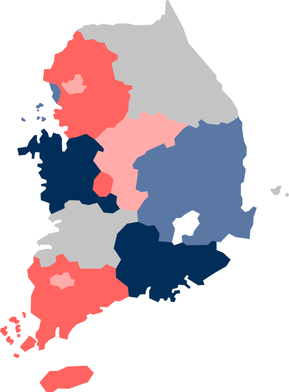 대한민국 지도